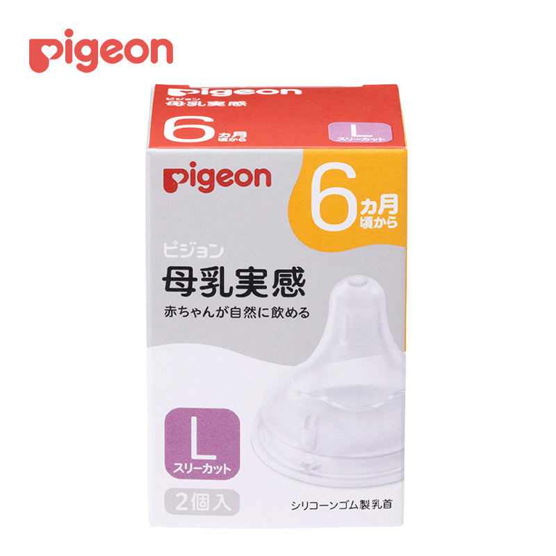 ピジョン 母乳実感乳首 6ヵ月/L 2個 4902508024846