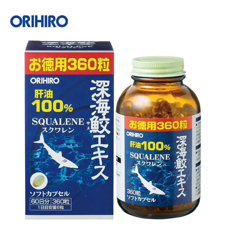 オリヒロプランデュ ORIHIRO 深海鮫エキスカプセル徳用 360粒 立喜乐鱼肝油 4571157251707