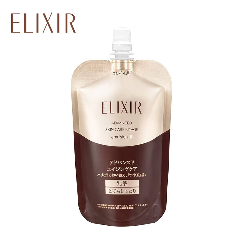 エリクシール アドバンスド エマルジョン T 3 (つめかえ用) 110ml怡丽丝尔3号乳 替换装 4901872976997