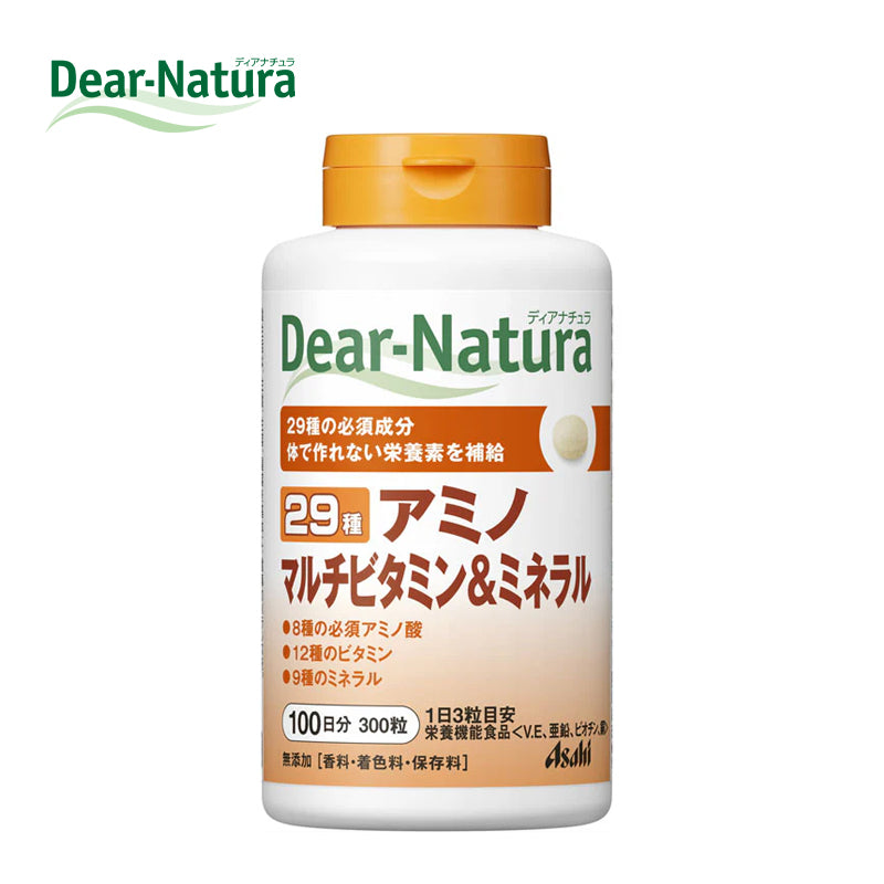 アサヒグループ食品株式会社 Dear-Natura 29 アミノ マルチビタミン&ミネラル 100日分 (300粒) 4946842635900