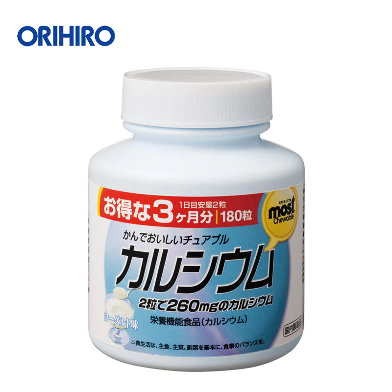 オリヒロ MOSTチュアブル カルシウム 180粒 立喜乐钙片 4971493104031