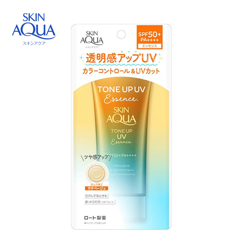 ロート製薬 スキンアクアトーンアップUVエッセンスラテベージュ 80g 4987241173648