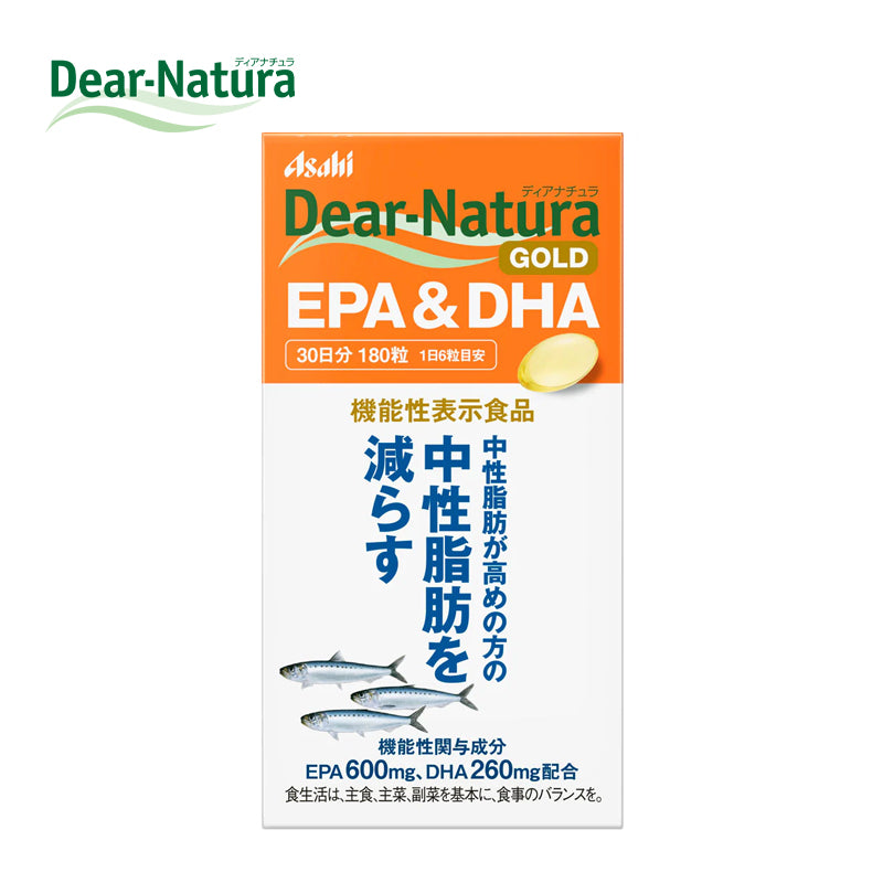 アサヒグループ食品株式会社 Ｄｅａｒ－Ｎａｔｕｒａ GOLD EPA＆DHA 30日分 (180粒)   4946842637867