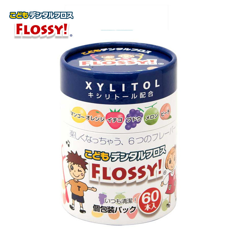 UFCサプライ FLOSSY こどもデンタルフロス フロッシィ 60本入  4538604002077